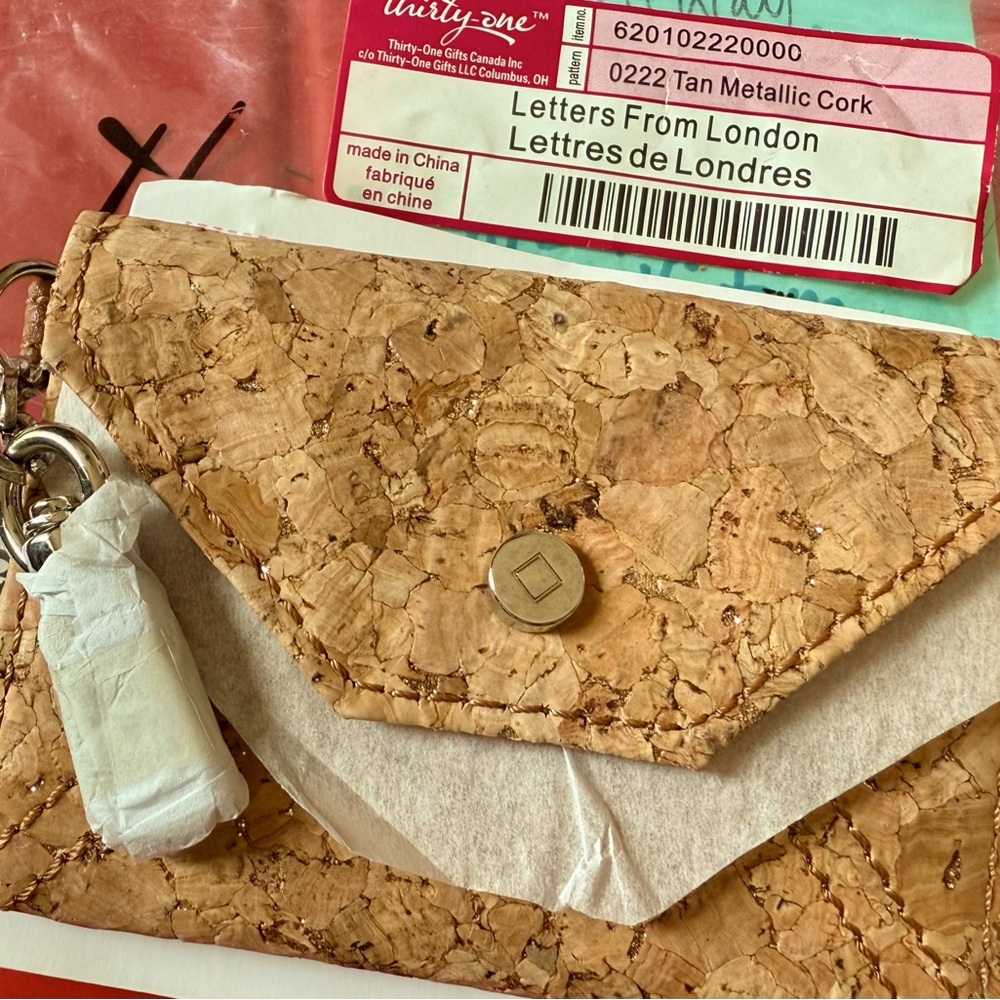 Thirty-One Tan Cork Women's Wallet